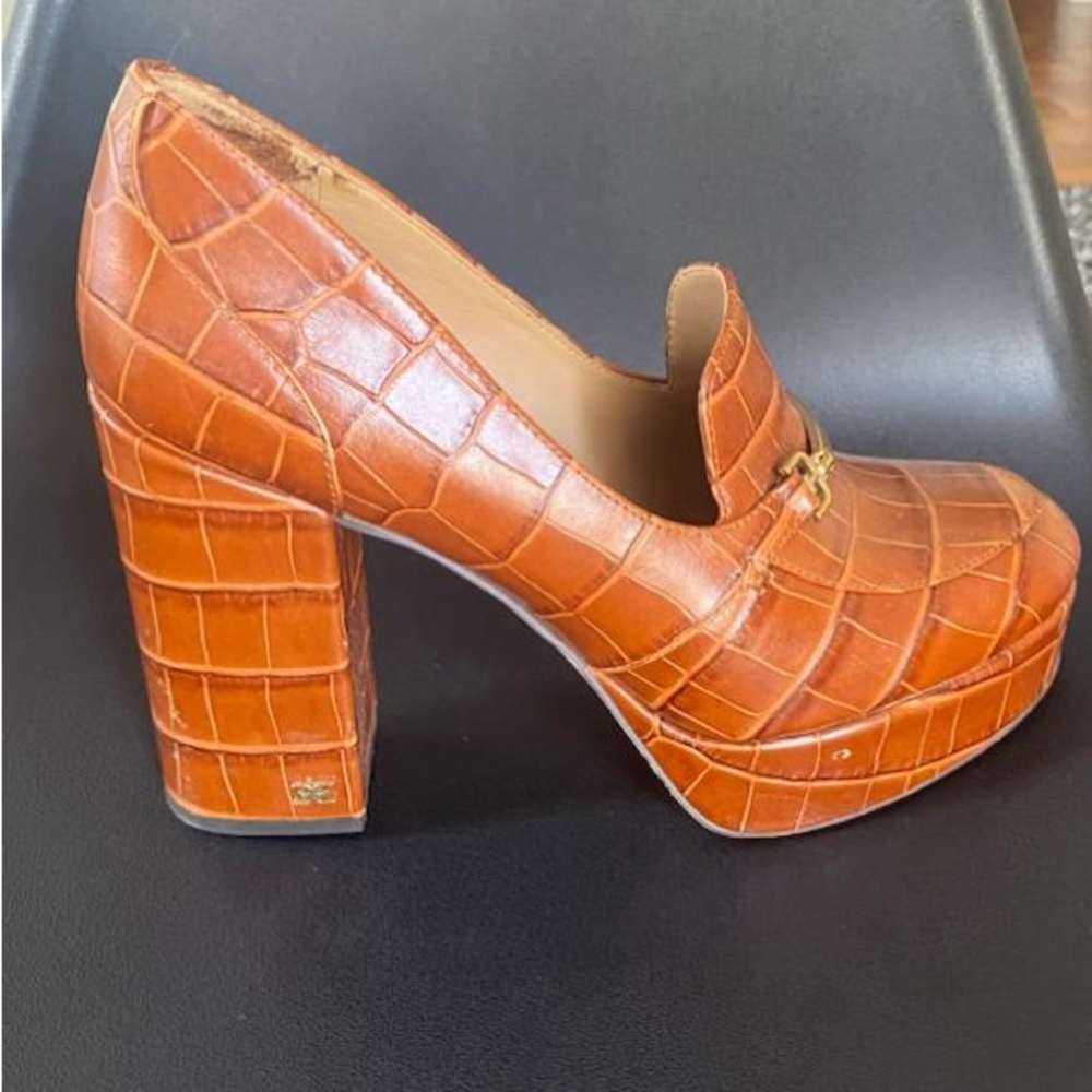 Sam Edelman - Oxford heels in brown leather. US Size 7